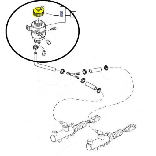 Alternative view of Tappo Serbatoio liquido Freni originale New Holland 82031428